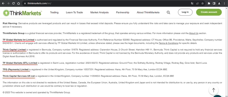 官网显示公司注册信息