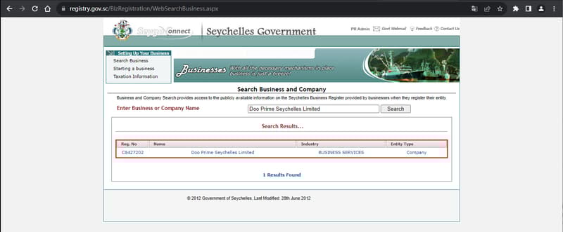官网显示公司注册信息查询1