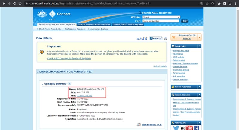 官网显示公司注册信息查询6