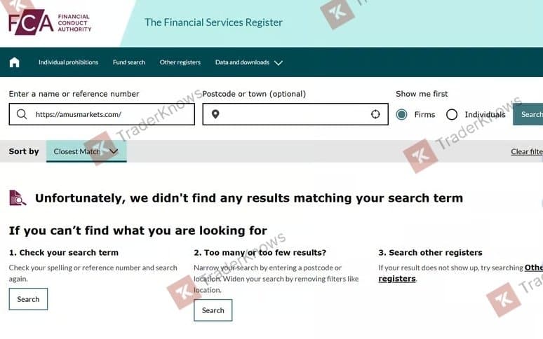 英国金融行为监管局（FCA）未查询到监管
