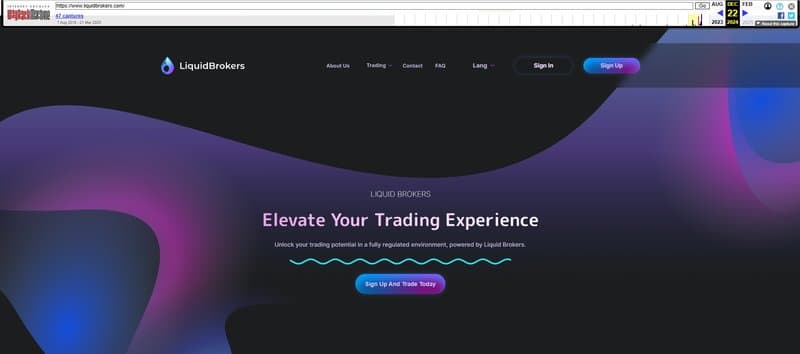 LiquidBrokers的信息最早出现在其官网的时间为2024年12月22日
