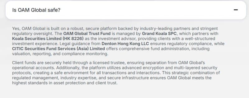 OAM Global的“合作伙伴”Koala Securities Limited
