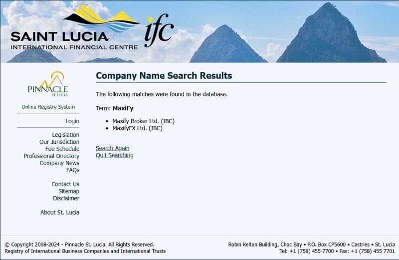 确实能够在圣卢西亚国际商业公司和国际信托注册处（ifc）查询到相关信息