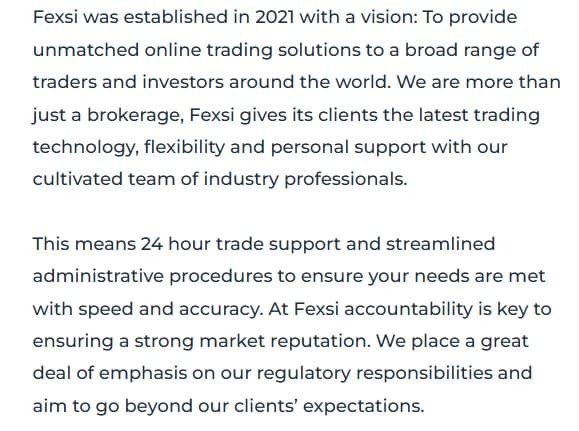 Fexsi在其“Company”页面中称自己成立于2021年