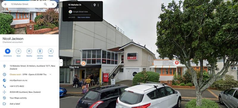 Google Maps查询到地址实际存在的公司