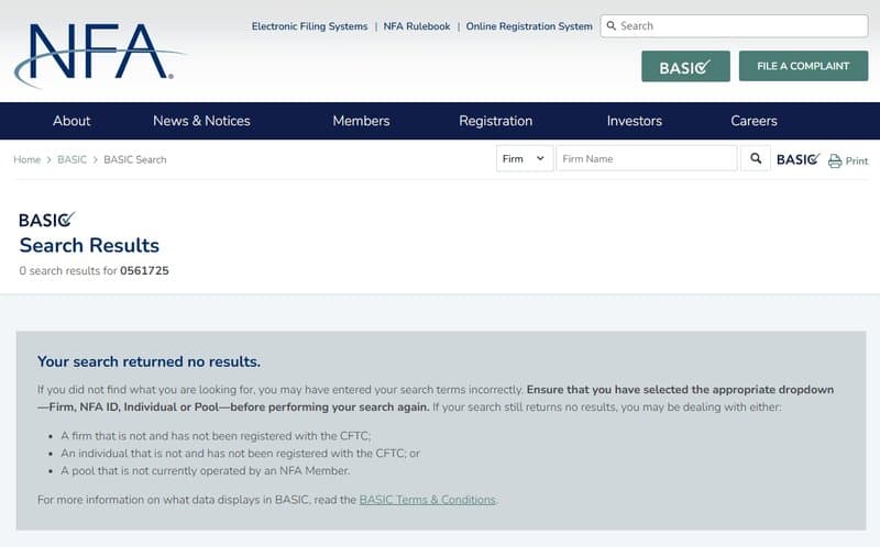 OrcaraGold Exclusive根本没有受到NFA的监管