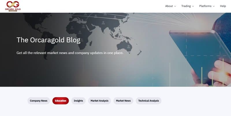 The Orcaragold Blog的页面