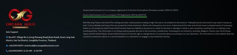 OrcaraGold Exclusive号称NFA(美国全国期货协会)的监管