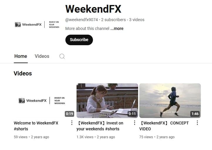WeekendFX 的 YouTube 频道