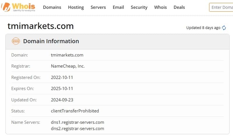域名是在2022年10月11日注册的