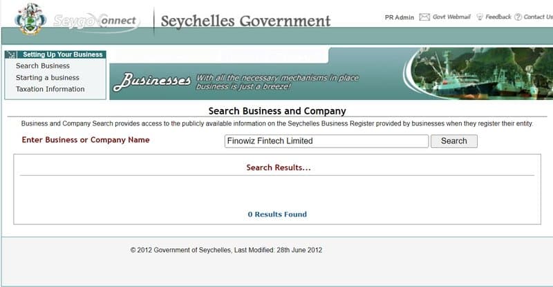 塞舌尔商业注册中并未找到这一实体(1)