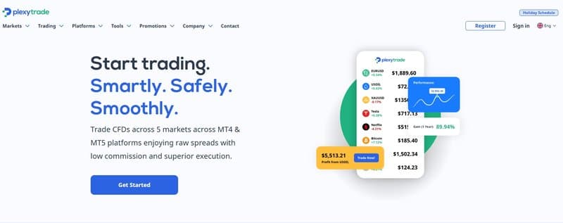 Plexytrade的官方网站