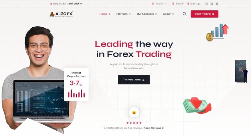 AlgoFX的官方网站