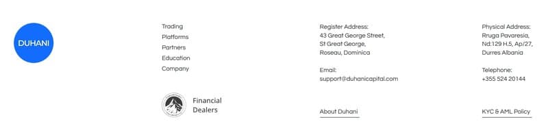 Duhani Capital的客户支持