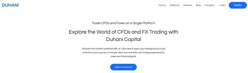 Duhani Capital的官网