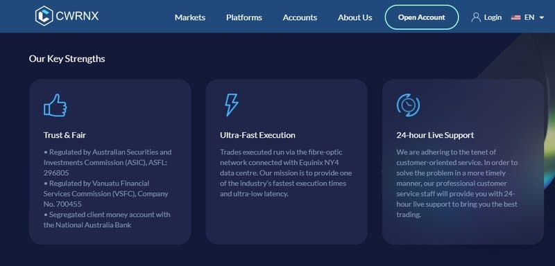 CWRNX 的监管声明
