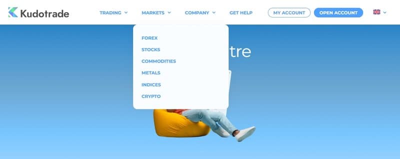 Kudotrade提供的交易产品