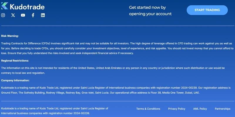 Kudotrade官网的信息