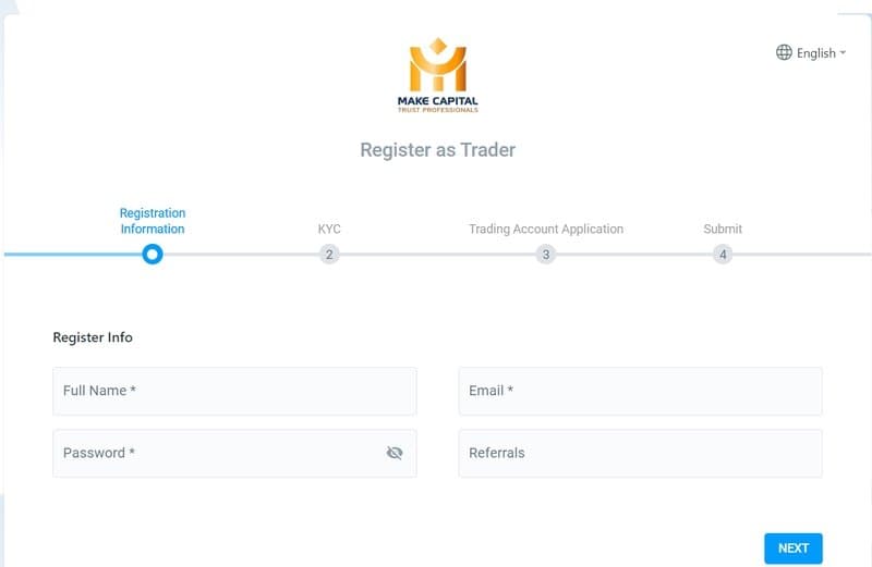 如何在Make Capital上开户？