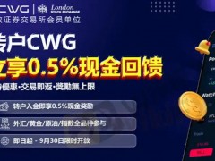 如果你正在寻找更具竞争力的投资平台，CWG正是你理想的选择。现在，通过转户CWG，你可以立即享受0.5%的现金回馈，限时优惠，交易越多，回馈越丰厚！此外，CWG还为投资者提供丰富的黄金/原油等多种参与机会，让你在全球市场中抢占先机。