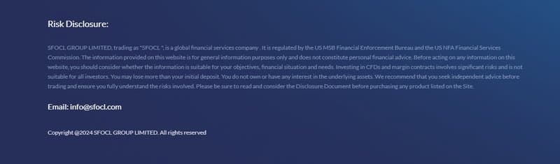 SFOCL官网上外汇交易内容