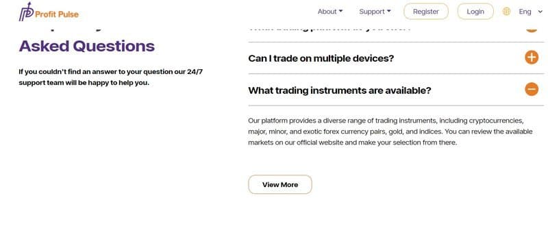 Profit Pulse Finance可交易资产