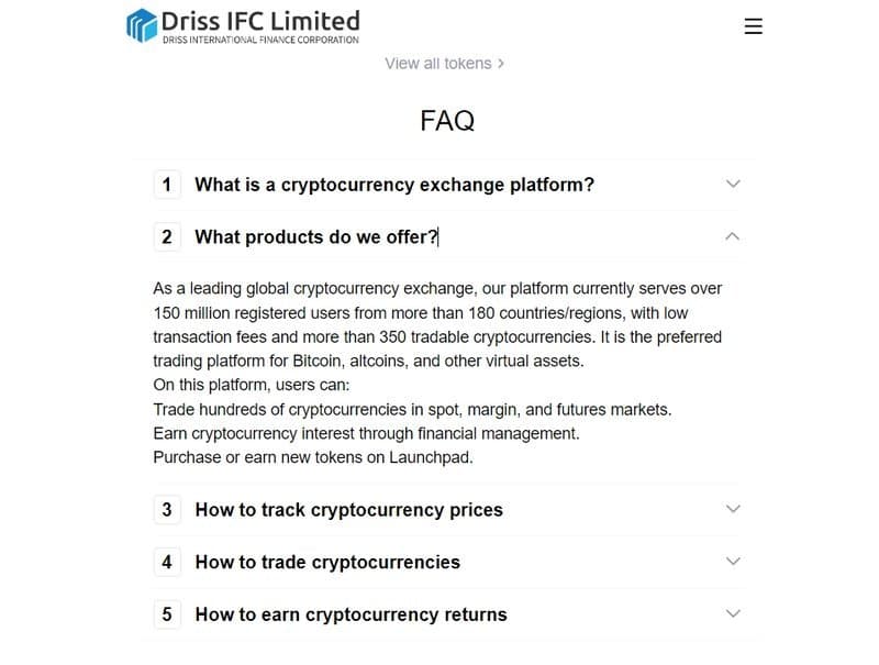 Driss IFC products