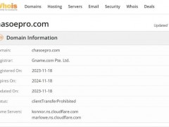 Chasoe Markets Limited，是一家新近成立的金融交易平台，域名注册于2023年11月18日。然而，这家公司自称提供各种金融服务，但其