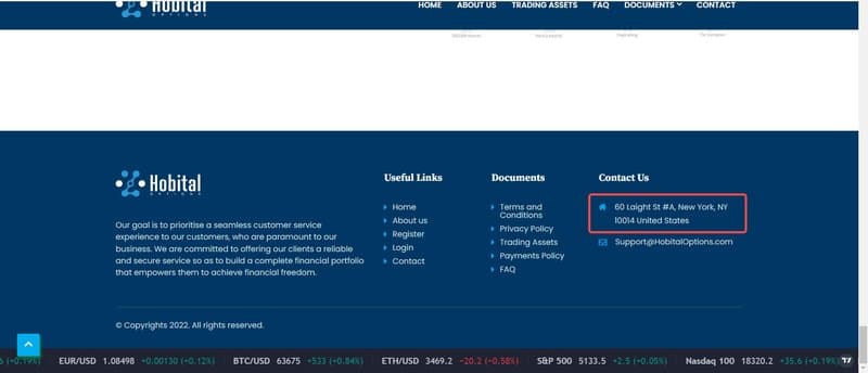 HobitalOptions的地址信息
