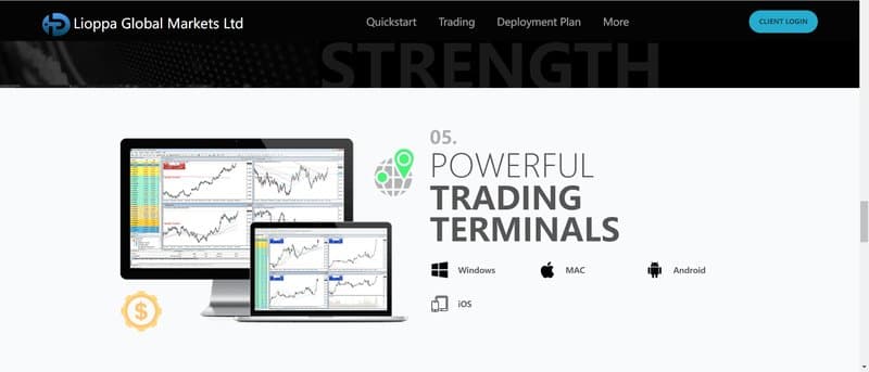 Lioppa Global Markets Ltd的交易平台