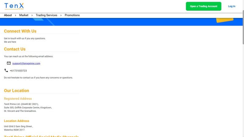 TenX Prime的联系方式