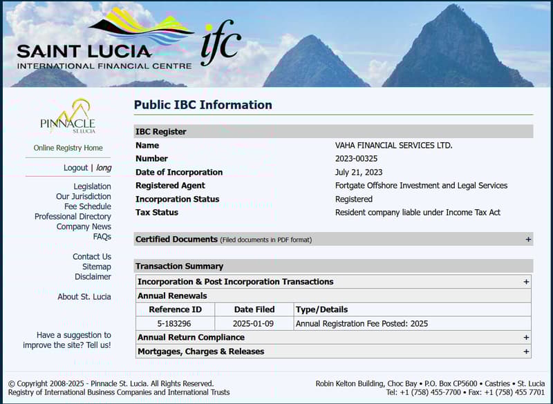 注册与监管信息